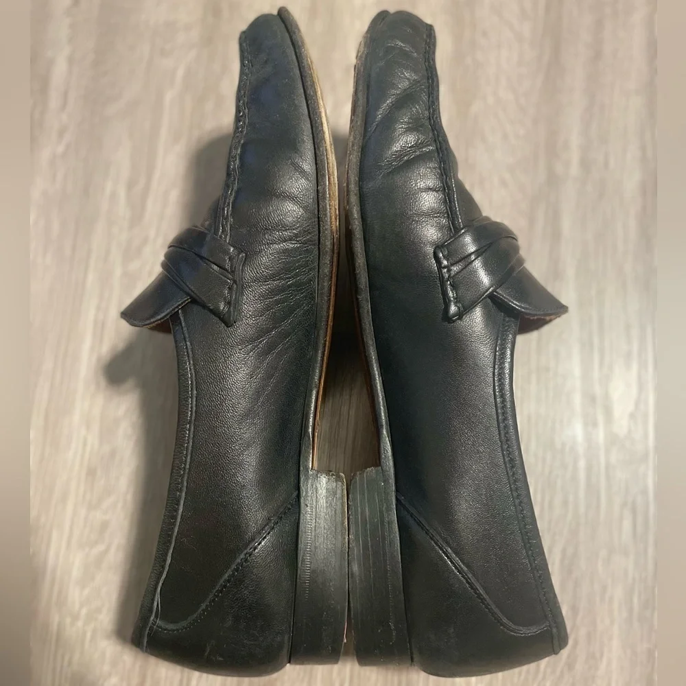 Allen Edmond Men’s Bergamo Loafers Size 9.5 Black Leather Classic Preppy Formal
